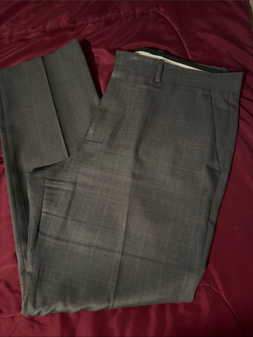 Perry Ellis Men's Gray Dress Pants